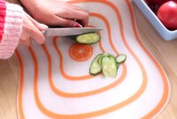 Ergonomic cutting board set for comfortable food prep