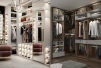 Modern luxury bedroom with walk-in closet design inspiration